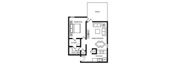 Floor Plan A1 at Woodlands of Plano Apartments in Plano, TX