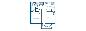 A1 2D Floorplan at Woodmere Trace in Duluth, GA