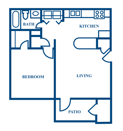 A1 2D Floorplan at Woodmere Trace in Duluth, GA
