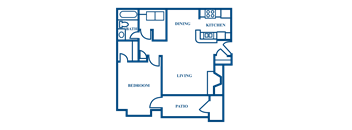 A2 2D Floorplan at Woodmere Trace in Duluth, GA