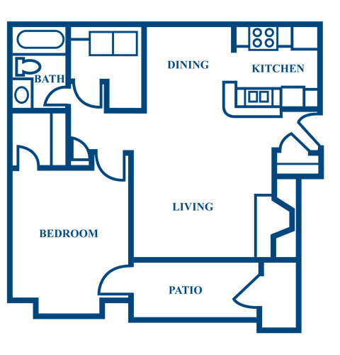 A2 2D Floorplan at Woodmere Trace in Duluth, GA