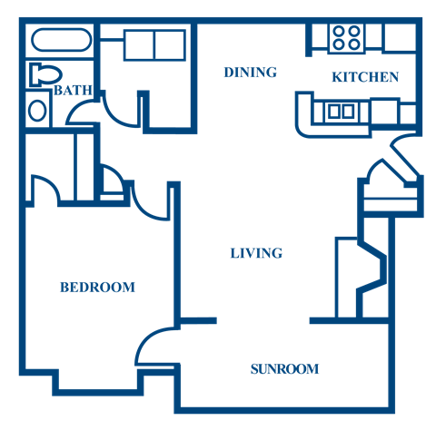 A3 2D Floorplan at Woodmere Trace in Duluth, GA