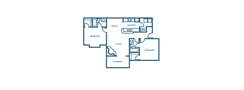 B3 2D Floorplan at Woodmere Trace in Duluth, GA