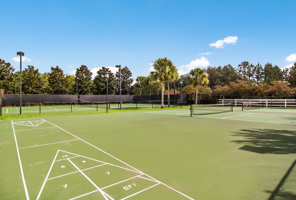 the tennis court is available for tenants to use