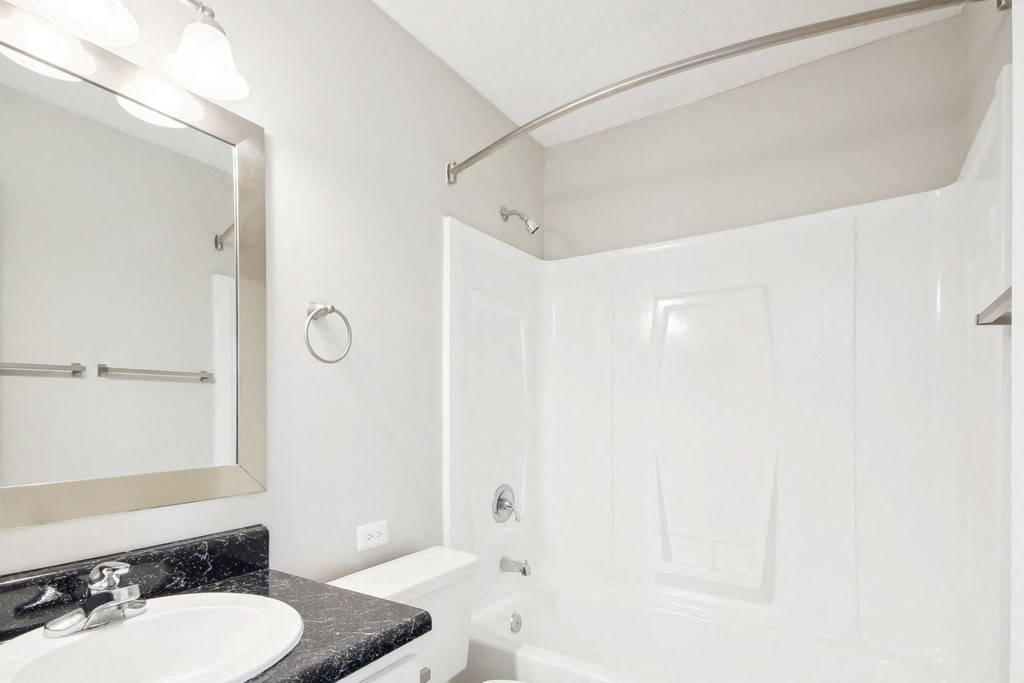 a bathroom at Arrowood Crossing in Charlotte, NC