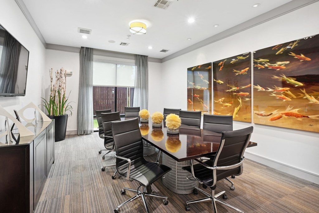 a conference room at Allusion at West University, Houston, TX