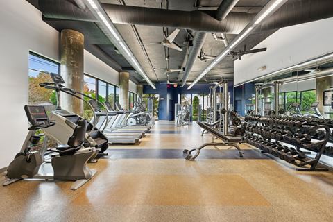 gym at Allusion at West University, Houston, TX