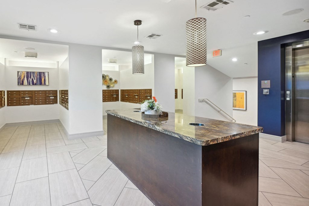 mailroom at Allusion at West University, Houston, TX