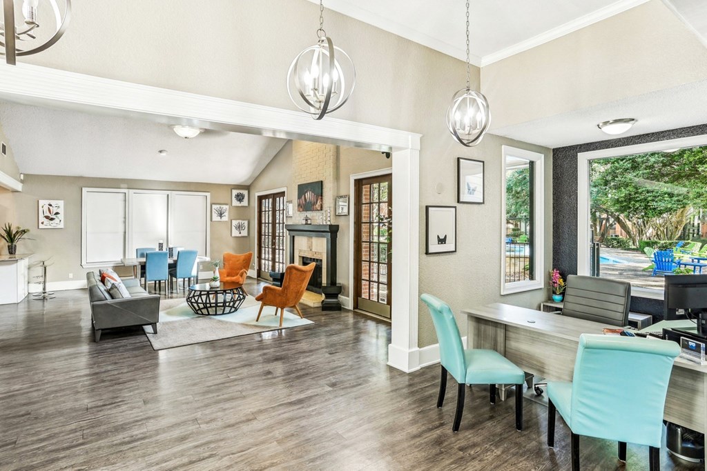 Interior of leasing office at Hunters Chase in Austin, TX