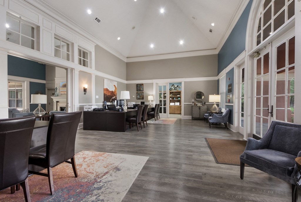 the estates living room and dining room