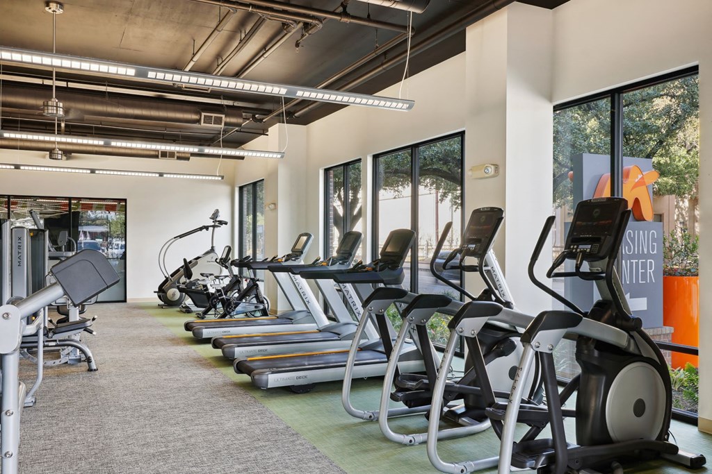 gym at Muse at Museum District, Houston, TX