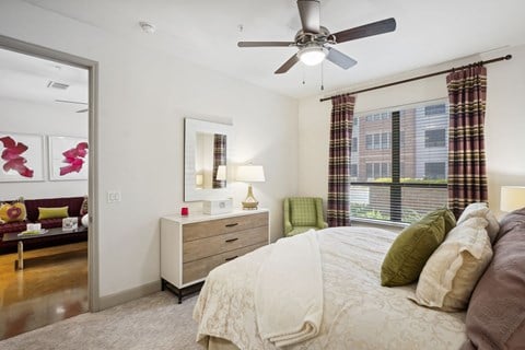 a bedroom at Muse at Museum District, Houston, TX