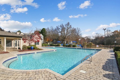 the swimming pool 
at Sabal Point Apartments in Pineville, NC
