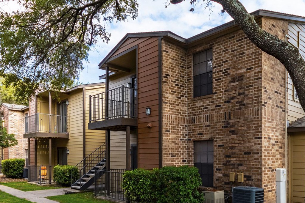 Apartment Exterior at The Hollows Apartments in San Antonio, TX