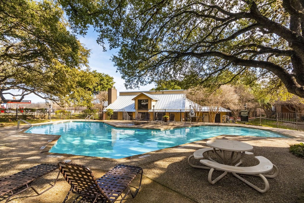 Pool View at The Hollows Apartments in San Antonio, TX