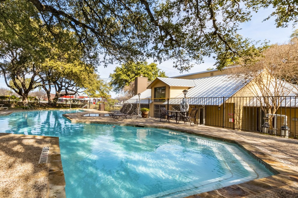 Pool View at The Hollows Apartments in San Antonio, TX