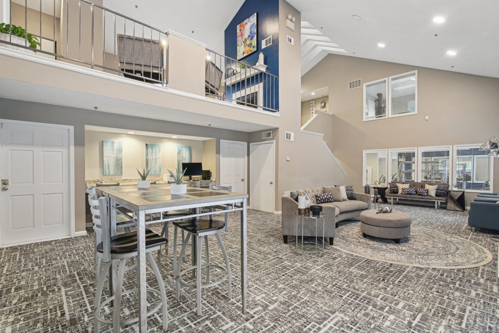 Clubhouse lounge area at Woodmere Trace at Duluth, GA