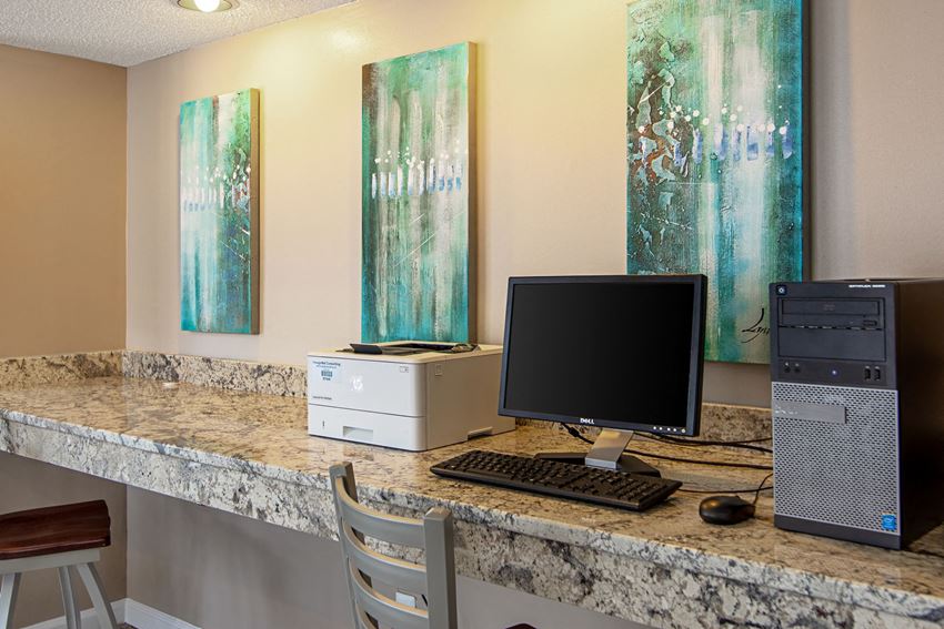 Business Center Business Center at Woodmere Trace Apartments in Duluth, Georgia, GA 30096 - Photo Gallery