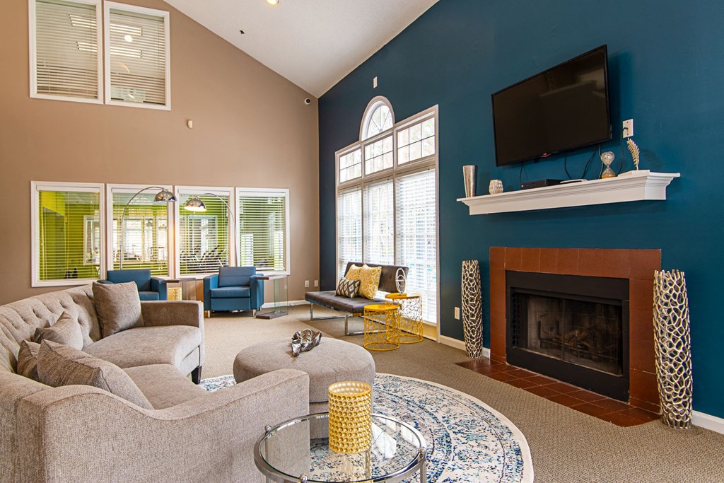 Clubhouse Interior at Woodmere Trace Apartments in Duluth, Georgia, GA 30096