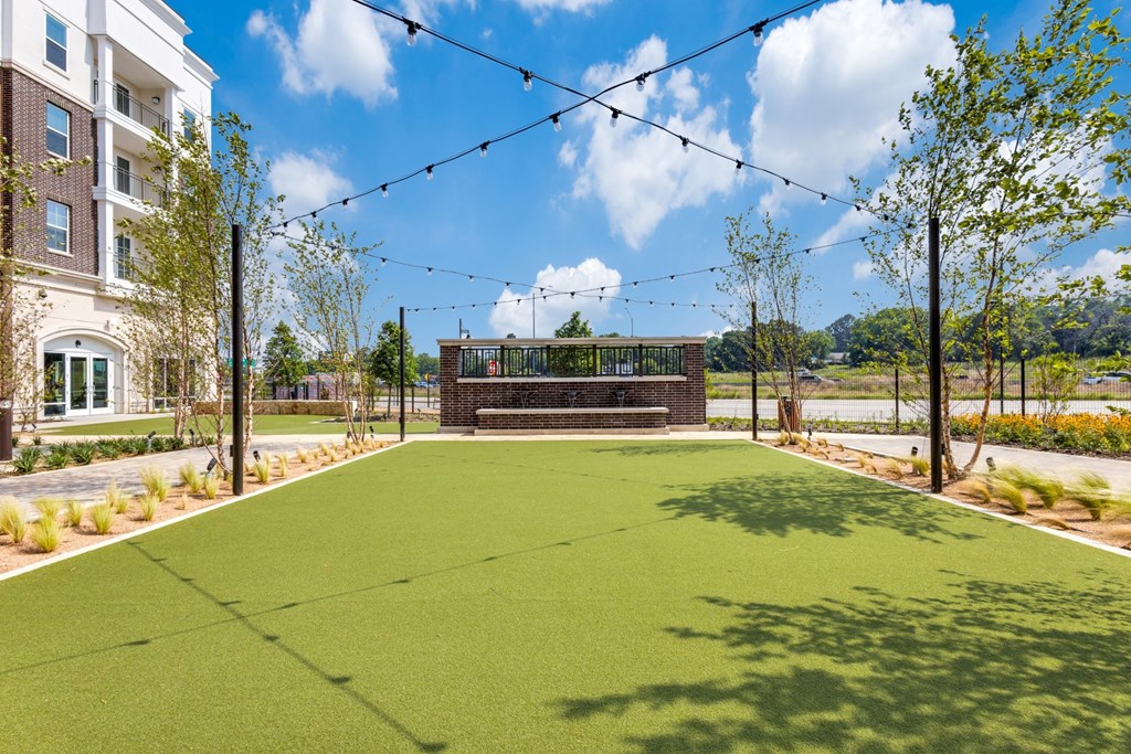 Entertainment Park green space at Era Apartments in Denton, TX