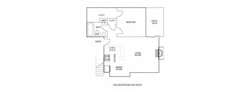 A2 floor plan of Preston Oaks in Dallas, TX