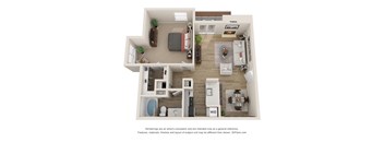 A3 floor plan of Vine Apartment in Arlington, TX