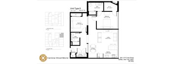 A floor plan for Unit Type 8, measuring 110 square feet, is displayed.