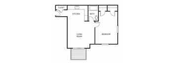 512 Sq Ft Floorplan