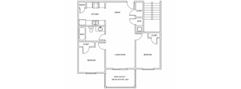 799 Sq Ft Floorplan
