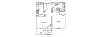 663 Square Foot Floorplan