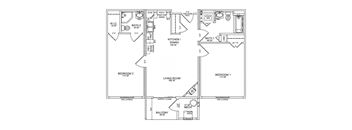 853 Square Foot Floorplan