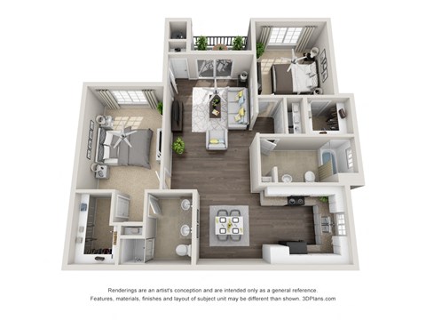 a 1 bedroom floorplan is shown in this image