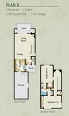 2 Bedroom 1.5 Bath Floorplan with Loft 2 Bedroom 1.5 Bath Floorplan with Loft