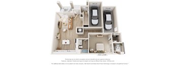a 3 bedroom floor plan with a bathroom and a bedroom