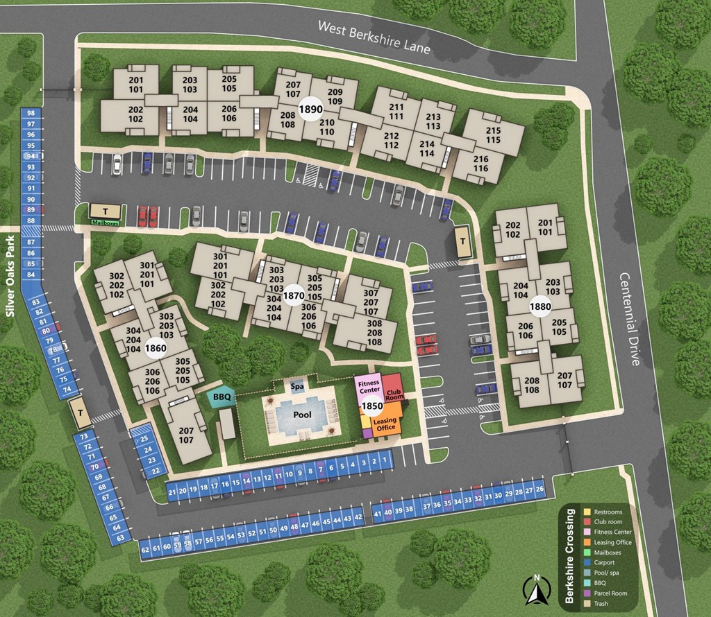 Berkshire Crossing Site Map