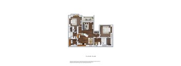 a floor plan of a 1 bedroom floor plan with a bathroom and a living room