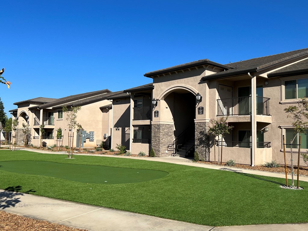 Courtyard with Buildings and Landscaping