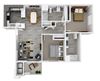 Two Bedroom Floorplan