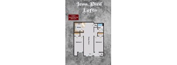 2 Bedroom Loft Floor Plan