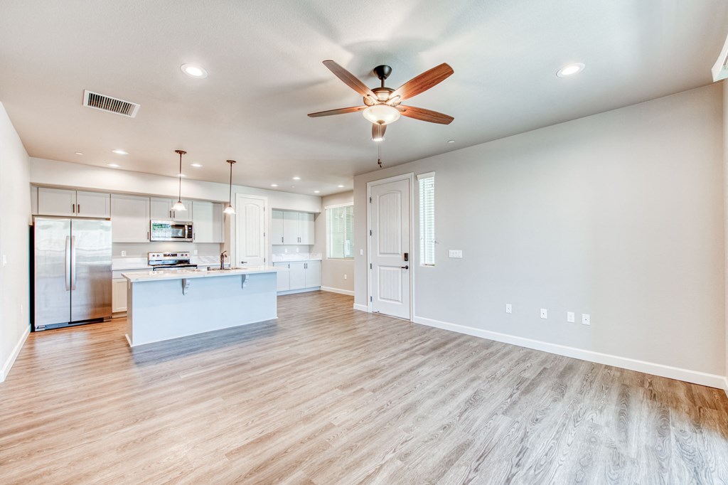Kitchen and Living Room