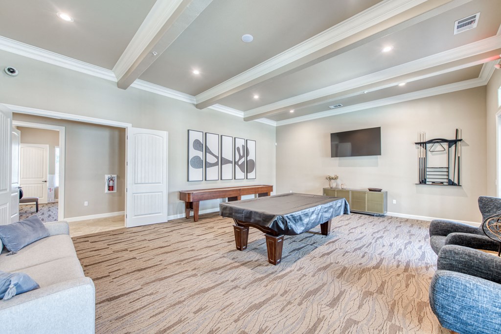 Clubhouse with Pool Table and Shuffleboard