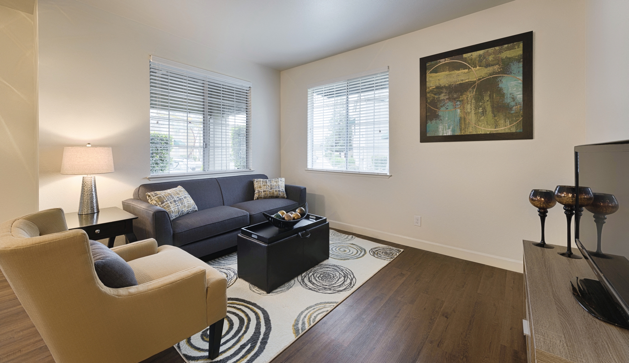 Dual Pane Decorator Windows,at Park Ridge Apartments, Fresno, CA 