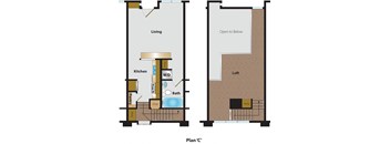 1 Bedroom Loft Plan C