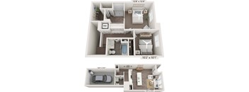 a 2100 sq ft floor plan  1 bedroom  1190 square feet