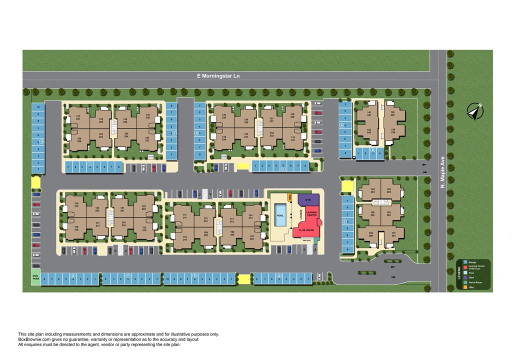 Sitemap of The Rousseau Apartments