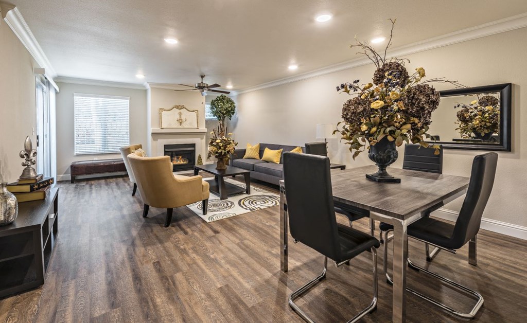 Classic Living Room Design at Le Provence at the Dominion, Fresno, 93720