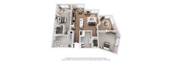 B6 Two Bedroom—Two Bathroom + Den