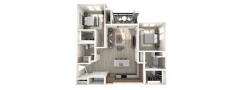 Two Bedroom Two Bathroom
