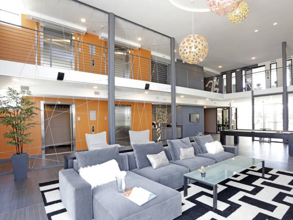 Lobby with elevator access