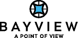 A logo with the text Bayview and a compass rose.